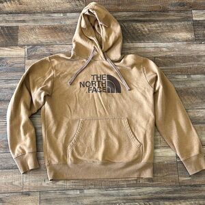 The North Face Tan Pullover Sweatshirt With Hood